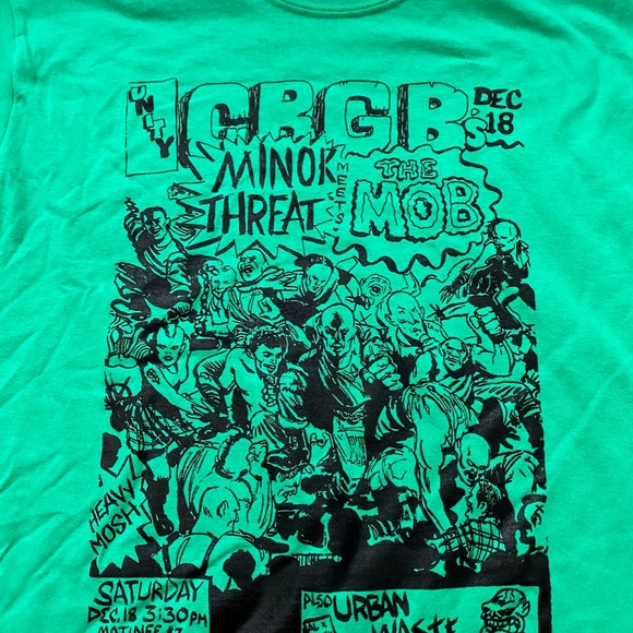 Minor Threat CBGB Vintage Flyer Tee - Picture 2 of 2
